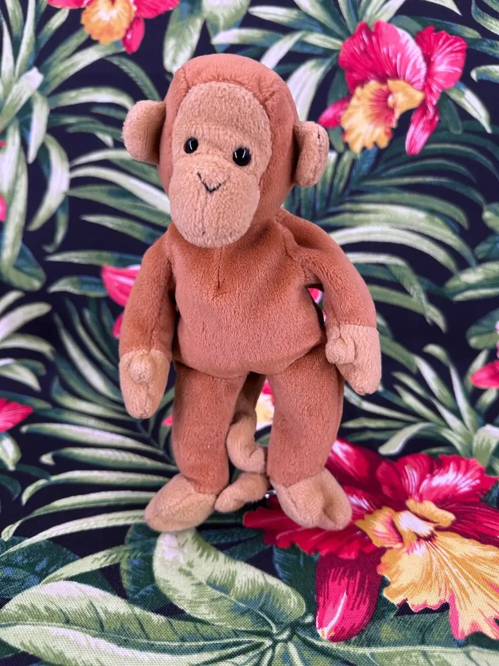 Vintage 95 Monkey Bongo Rare Ty Beanie Baby Original 1st Gen